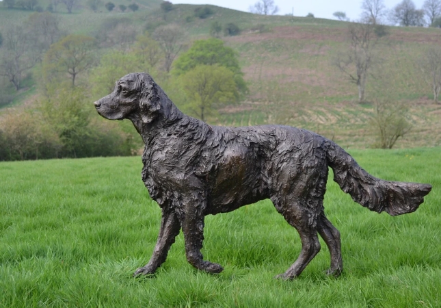 life size bronze dog statues